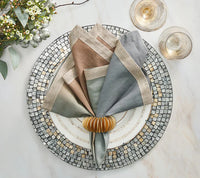 Dip Dye Napkins in Earth Tones