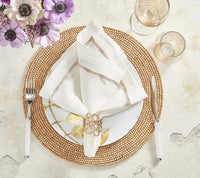 Wood Round Placemat in Natural