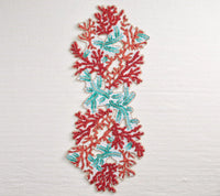 Coral Spray Runner in Coral & Turquoise