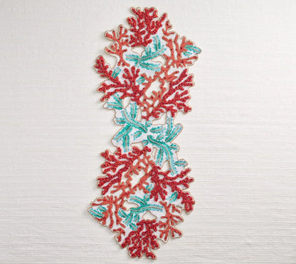 Coral Spray Runner in Coral & Turquoise
