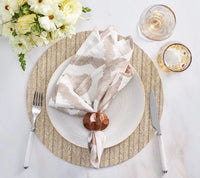 Herringbone Placemat in Tan
