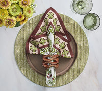 Chevron Placemat in Moss