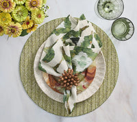 Chevron Placemat in Moss