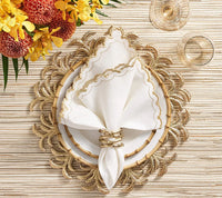 Bamboo Napkin Ring in Gold