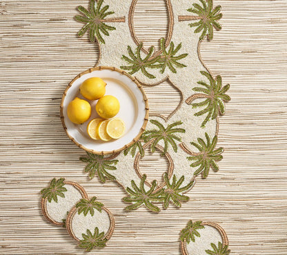 Oasis Runner in Ivory, Green, & Gold