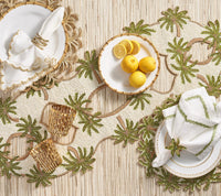 Oasis Runner in Ivory, Green, & Gold