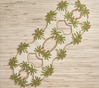 Oasis Runner in Ivory, Green, & Gold