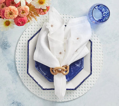 Rattan Link Napkin Ring in Natural