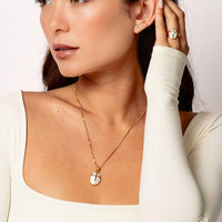 Mother Of Pearl Cross Ring