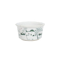 Country Estate Winter Frolic Ramekin Evergreen