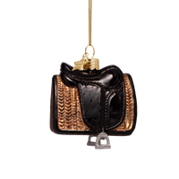Horse Saddle Glass Ornament, photo 2