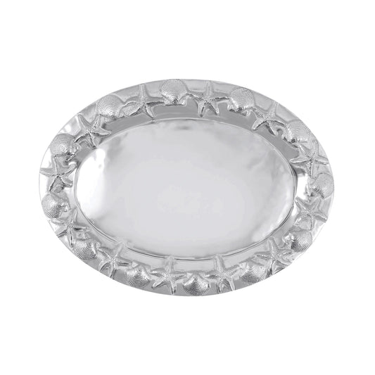Seashell Border Oval Server