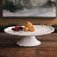VIDA Alegria Pedestal Cake Plate (White)