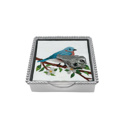 Bird Beaded Napkin Box Set