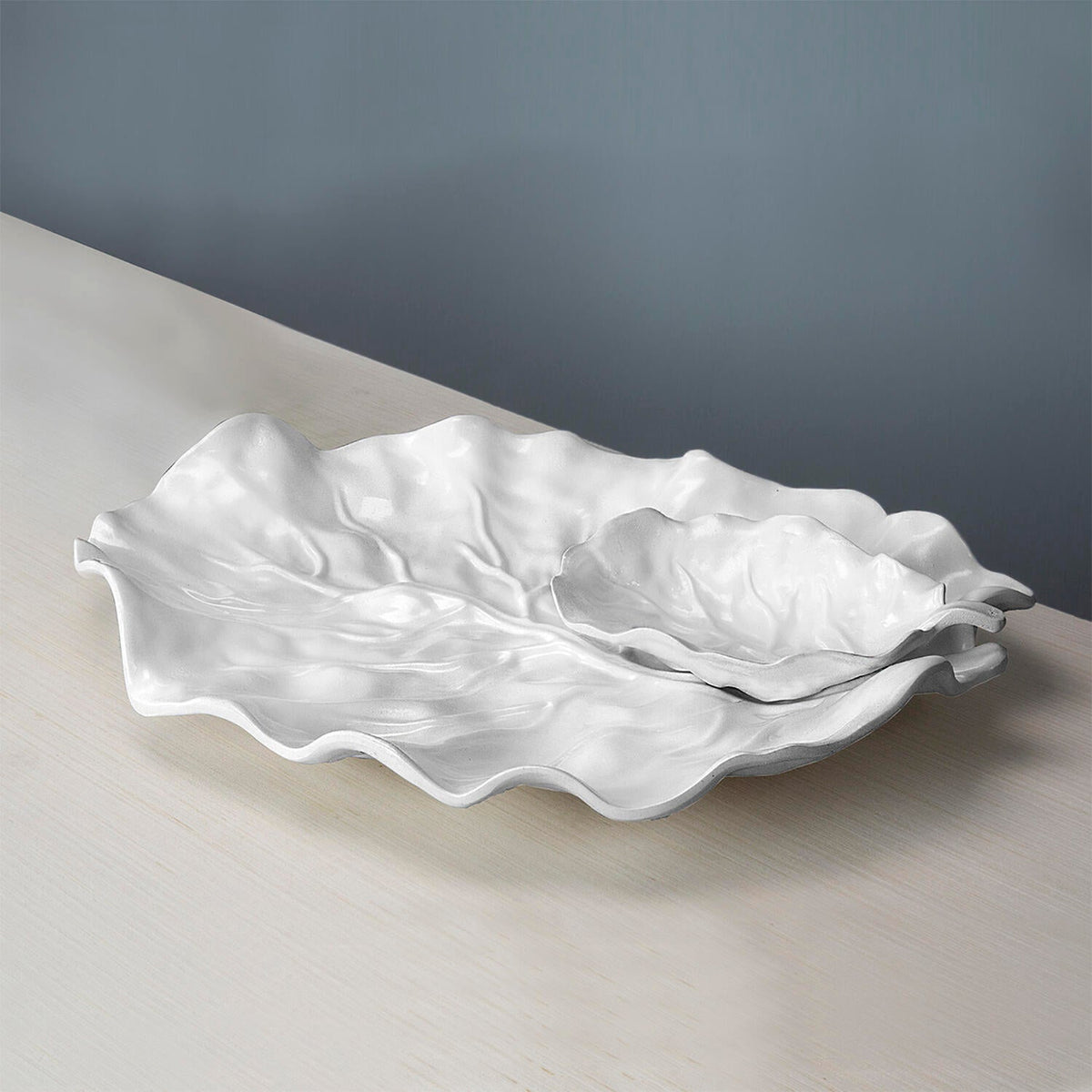 Beatriz Ball VIDA Lettuce Leaf Chip & Dip (White)