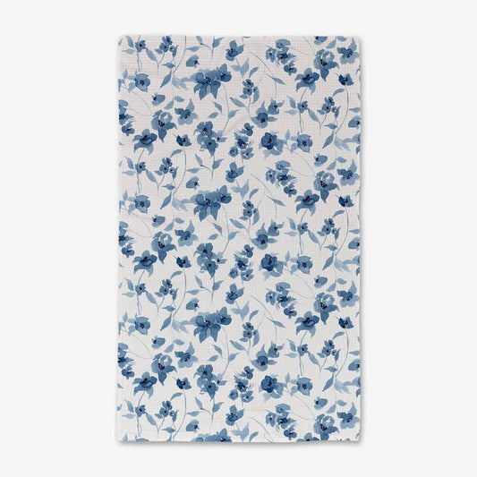 Blue Floral Luxe Hand Towel