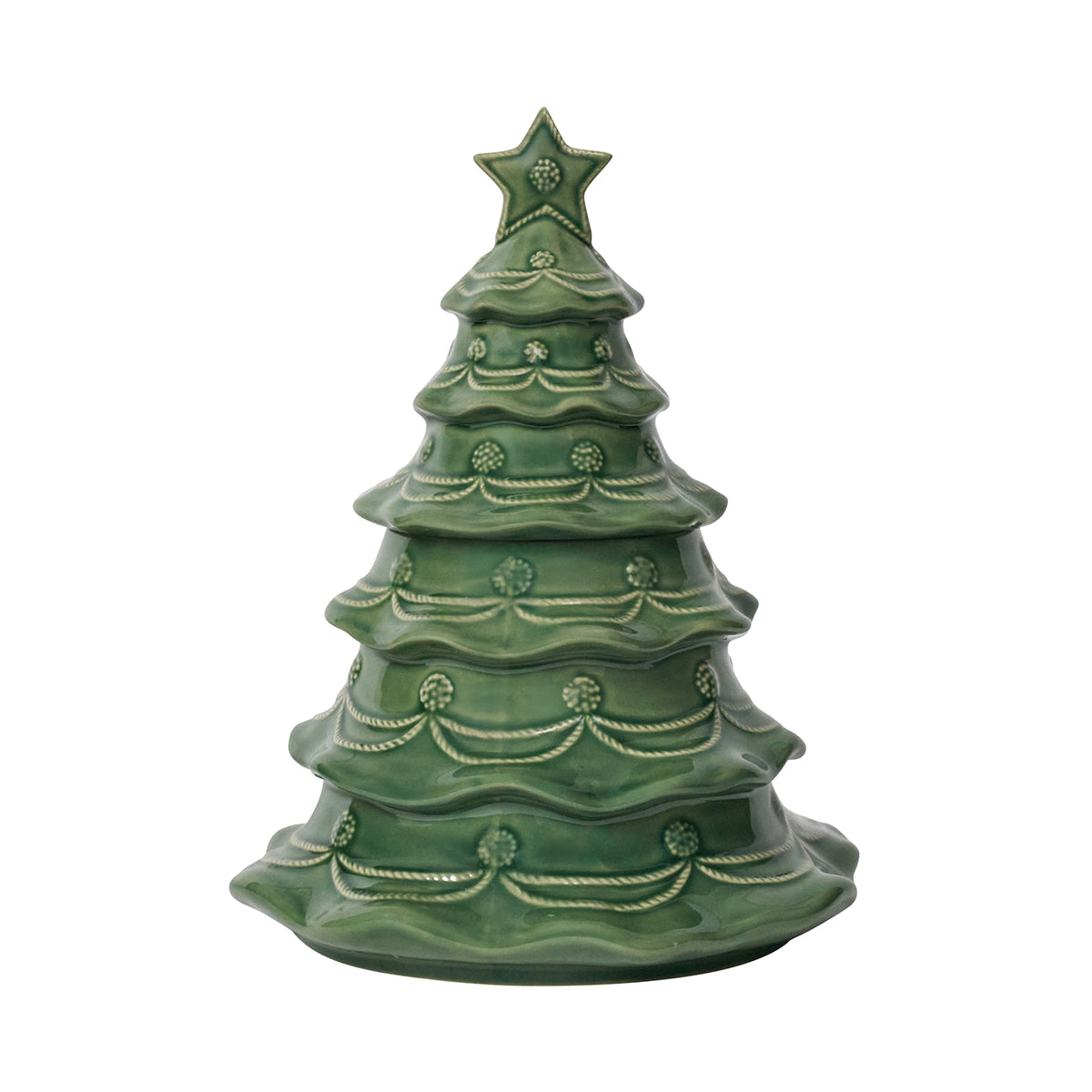 Berry & Thread Christmas Tree Cookie Jar Basil