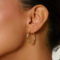 Sacred Vine Hoop Earring