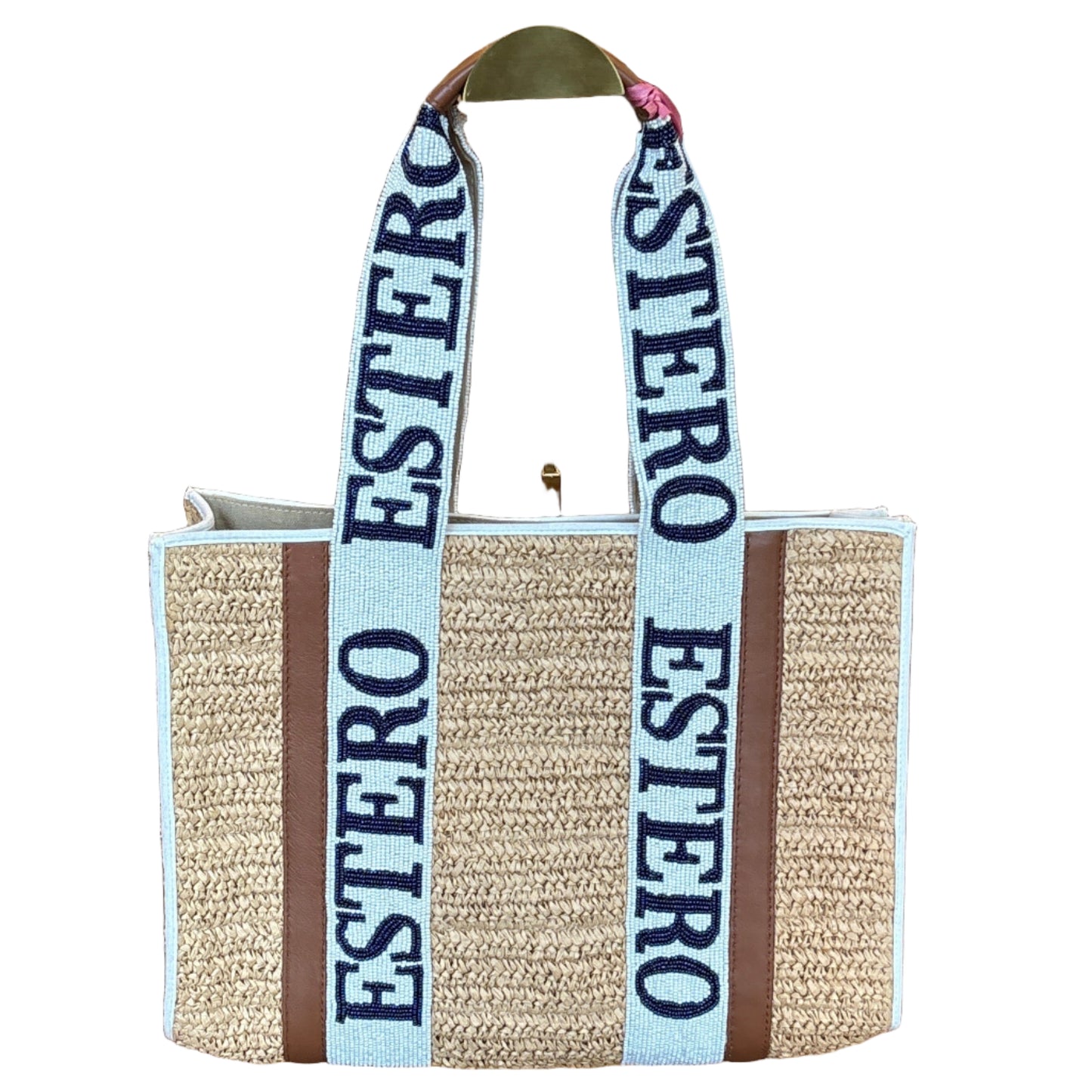 Estero Beaded Handle Tote
