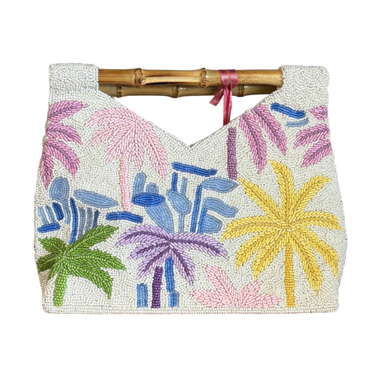 "Bonita" Leafy Cut Out Handle Bag