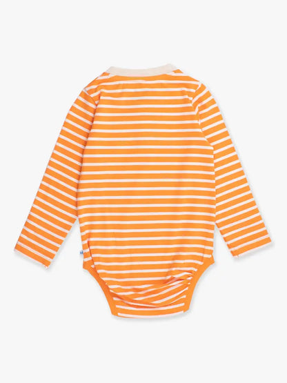 Orange Stripe Pumpkin Bodysuit