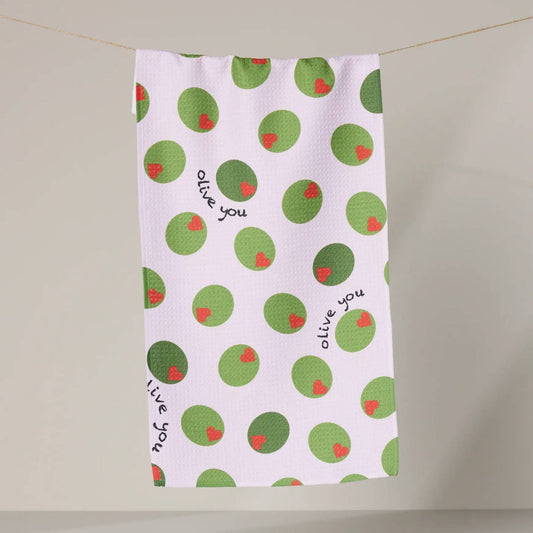 Olive You Bar Towel