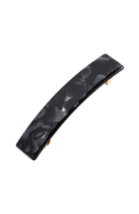 Finest Accessories Classic Rectangle Barrette, Nacro Black