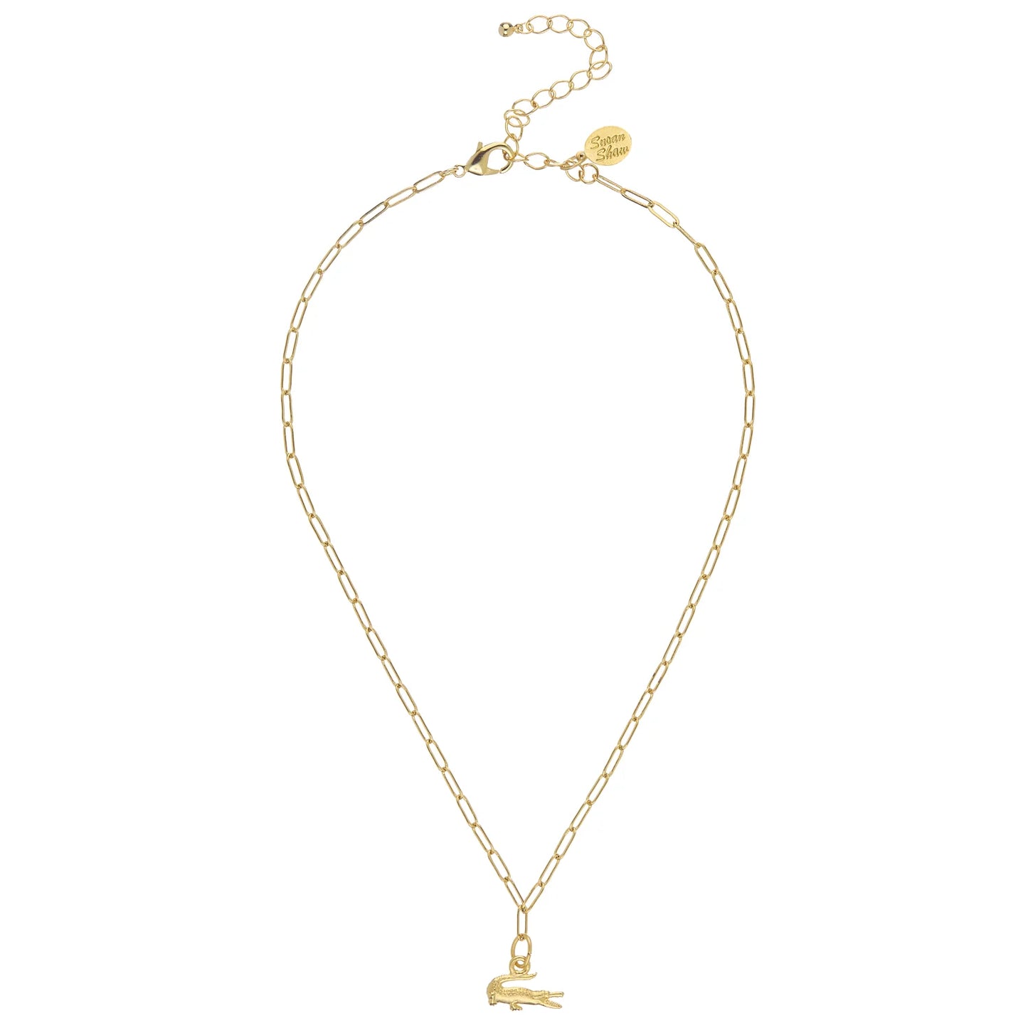 Small Alligator Paperclip Necklace