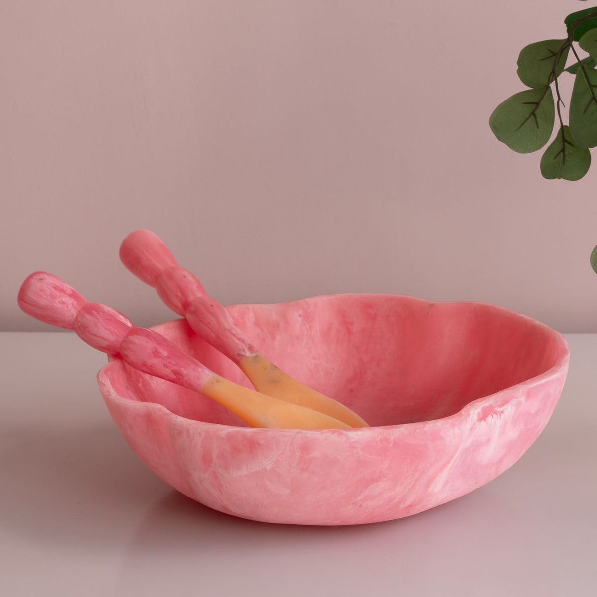 Beatriz Ball RESIN Sorbet Salad Servers (Raspberry)