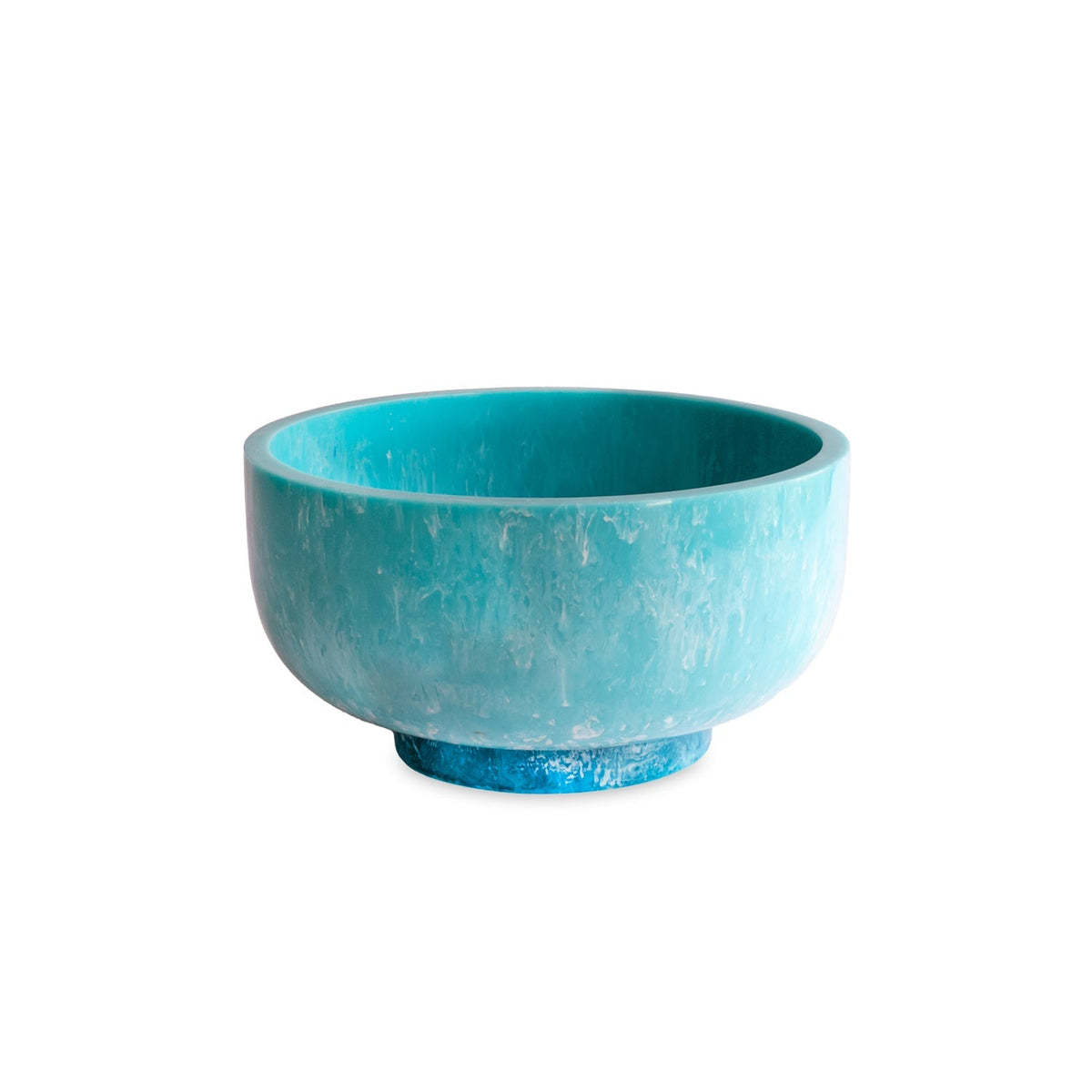 Beatriz Ball RESIN Rio Large Bowl with Base (Turquoise and Blue)