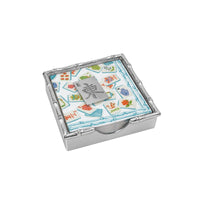 Mahjong Tile Bamboo Napkin Box Set