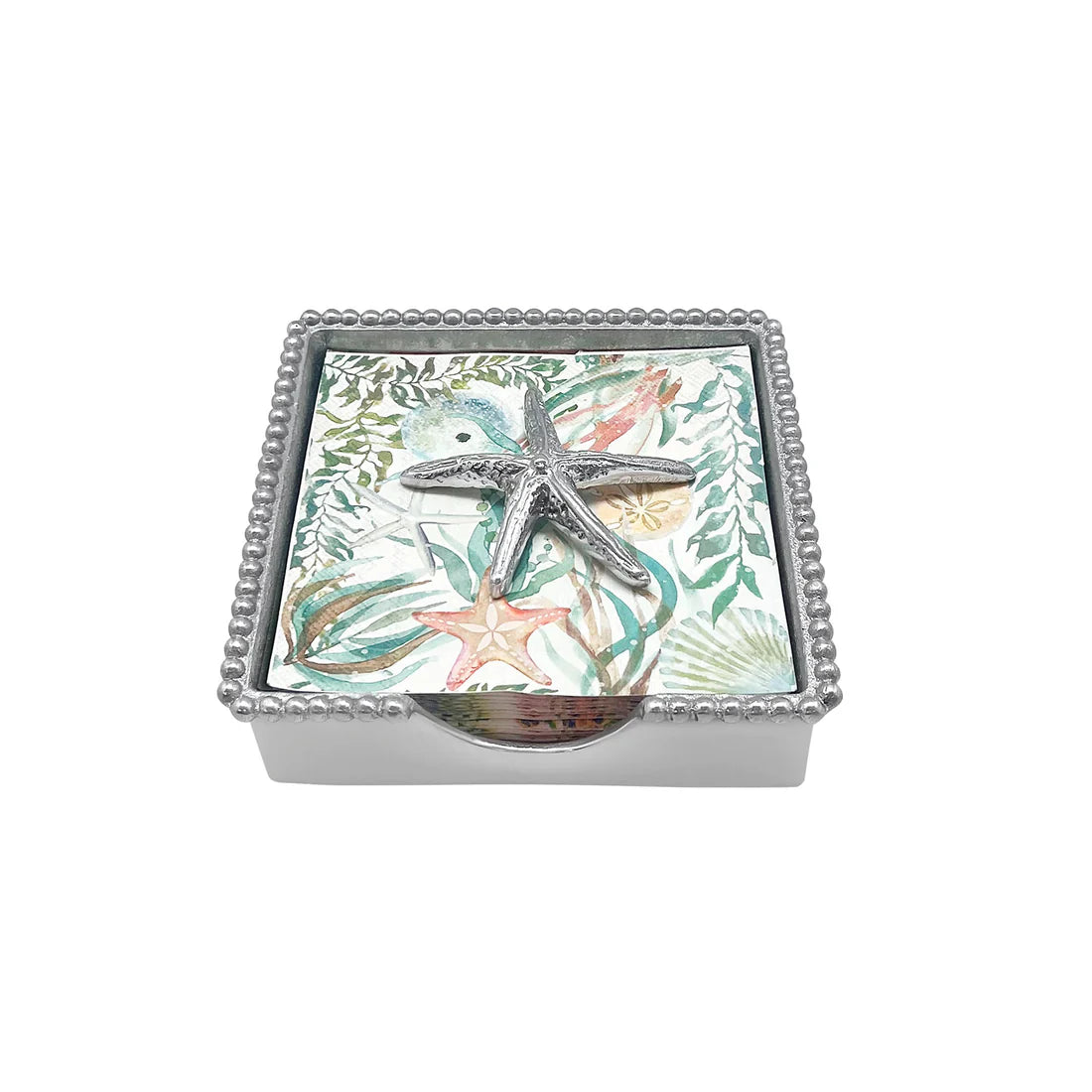 Spiny Starfish Beaded Napkin Box