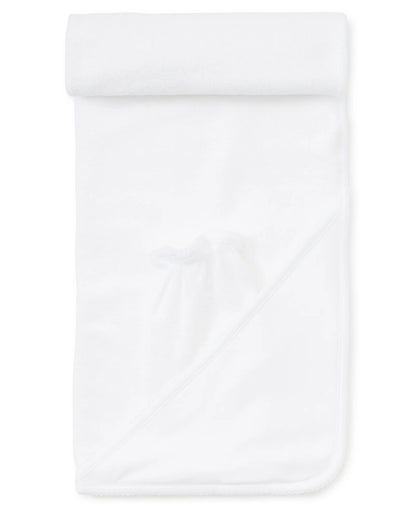 White Basics Hooded Towel & Mitt Set