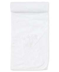 White/Blue Basics Hooded Towel & Mitt Set