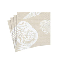 Caspari Shells Sand Napkin, Cocktail