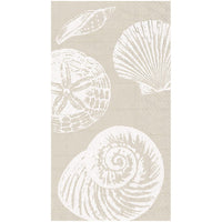 Caspari Shells Sand Napkin, Guest