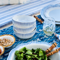 Sitio Stripe Cereal/Ice Cream Bowl - Delft Blue