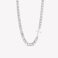 Luminous Cross Tennis Necklace