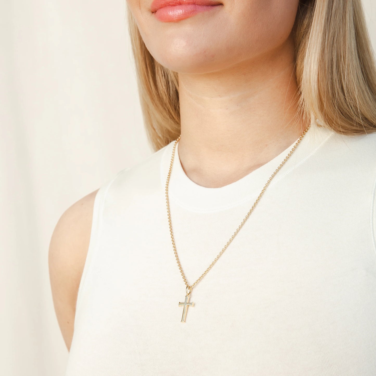 Large Cross Pendant Necklace