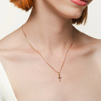 Small Cross Pendant Necklace