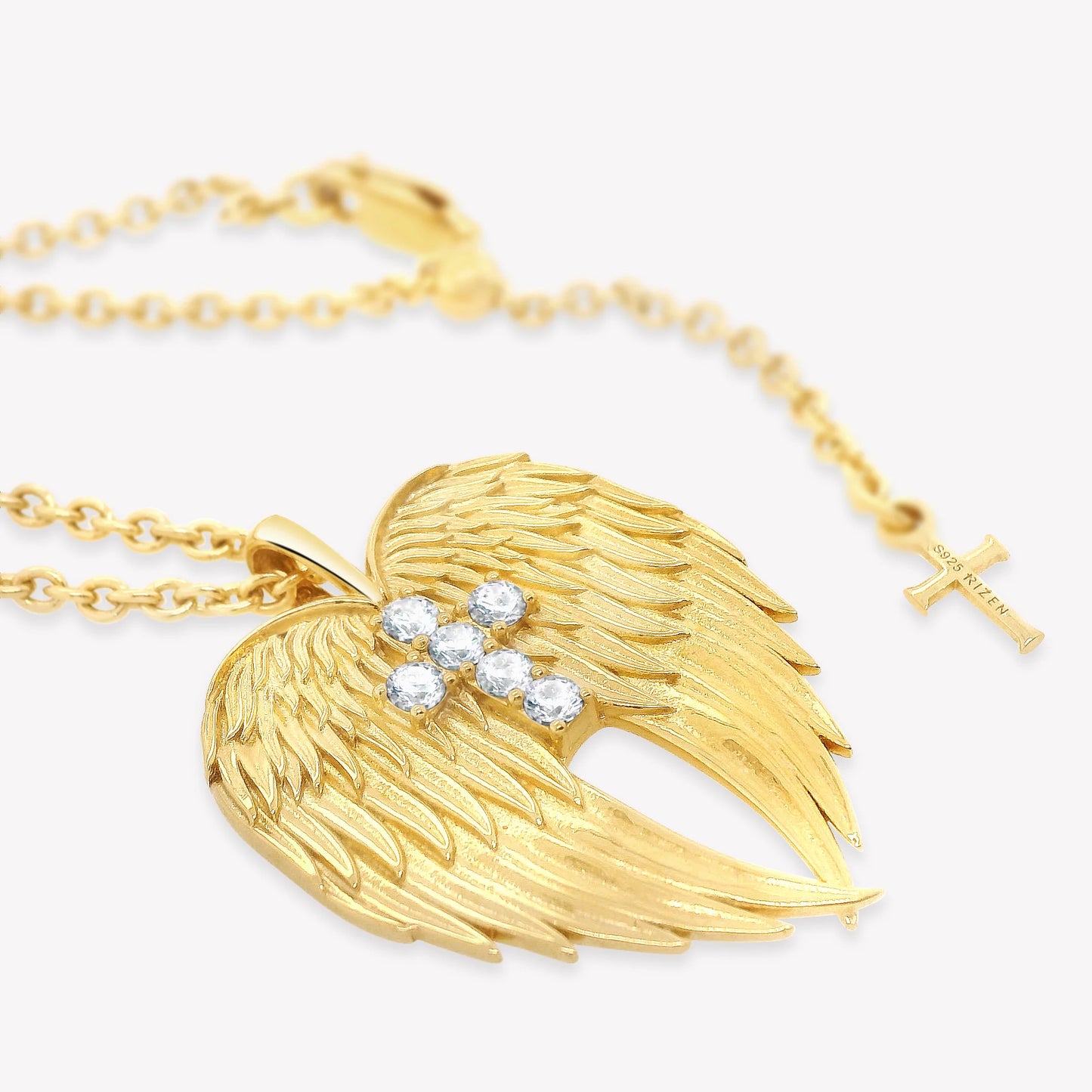 Divine Wings Cross Necklace