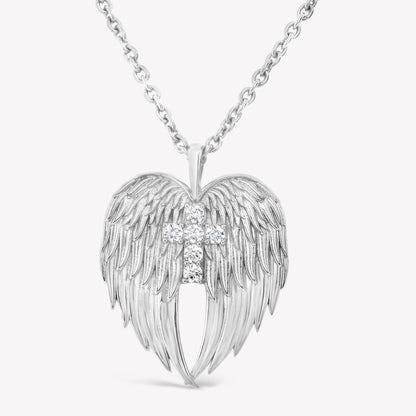 Divine Wings Cross Necklace