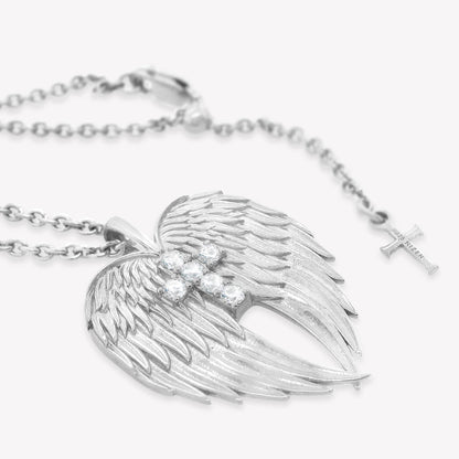 Divine Wings Cross Necklace