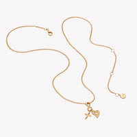 Faith, Hope, & Love Charm Pendant Necklace