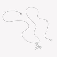 Faith, Hope, & Love Charm Pendant Necklace