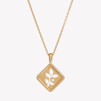 Olive Leaf Pendant Necklace
