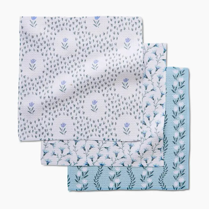 Trailing Farmhouse Florals Dishcloth Set of 3