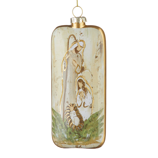 6" Holy Family Rectangle Ornament