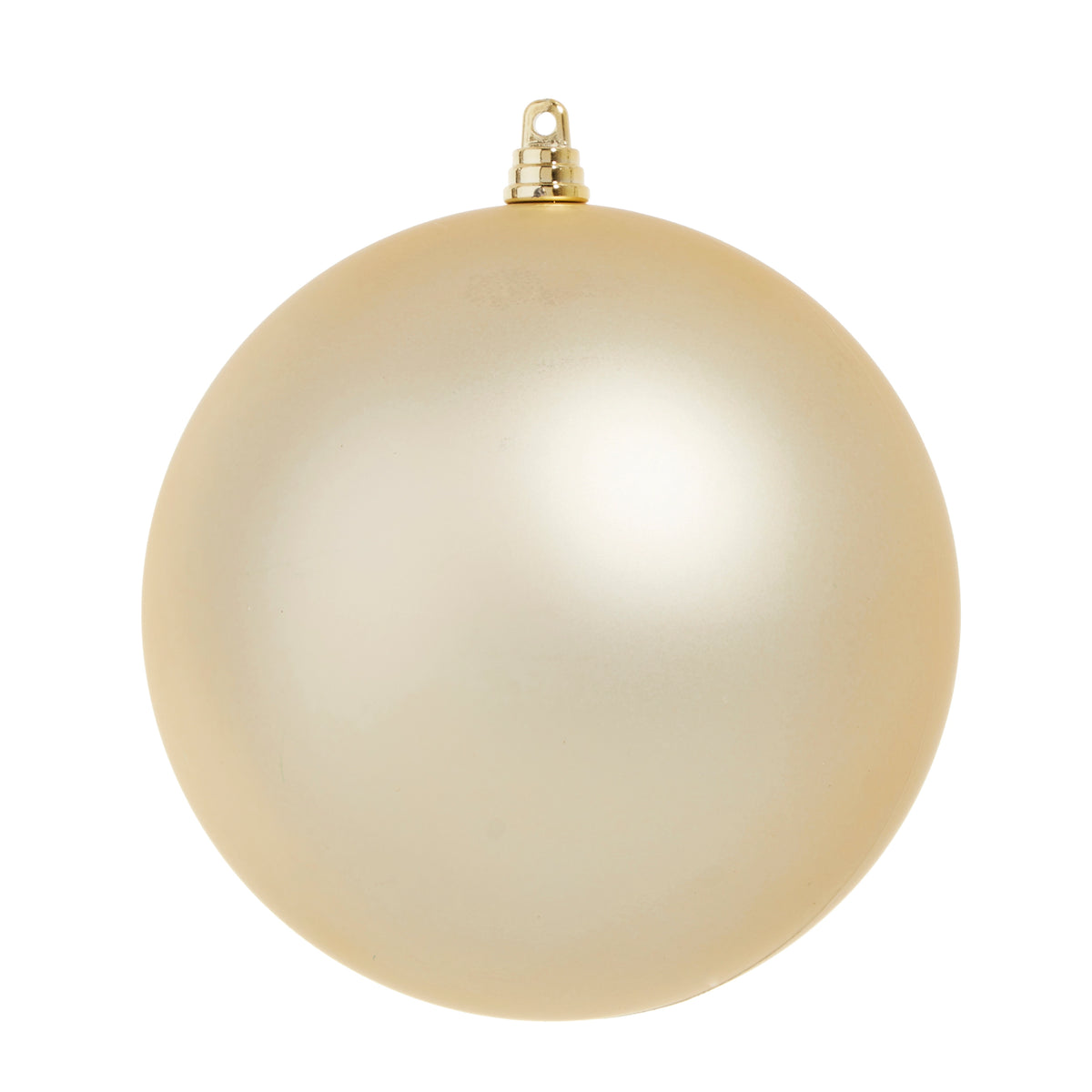 Matte Champagne Ball Ornament