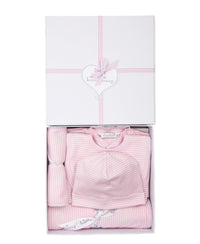 Simple Stripes Pink 5PC Gift Set w/ Gift Box
